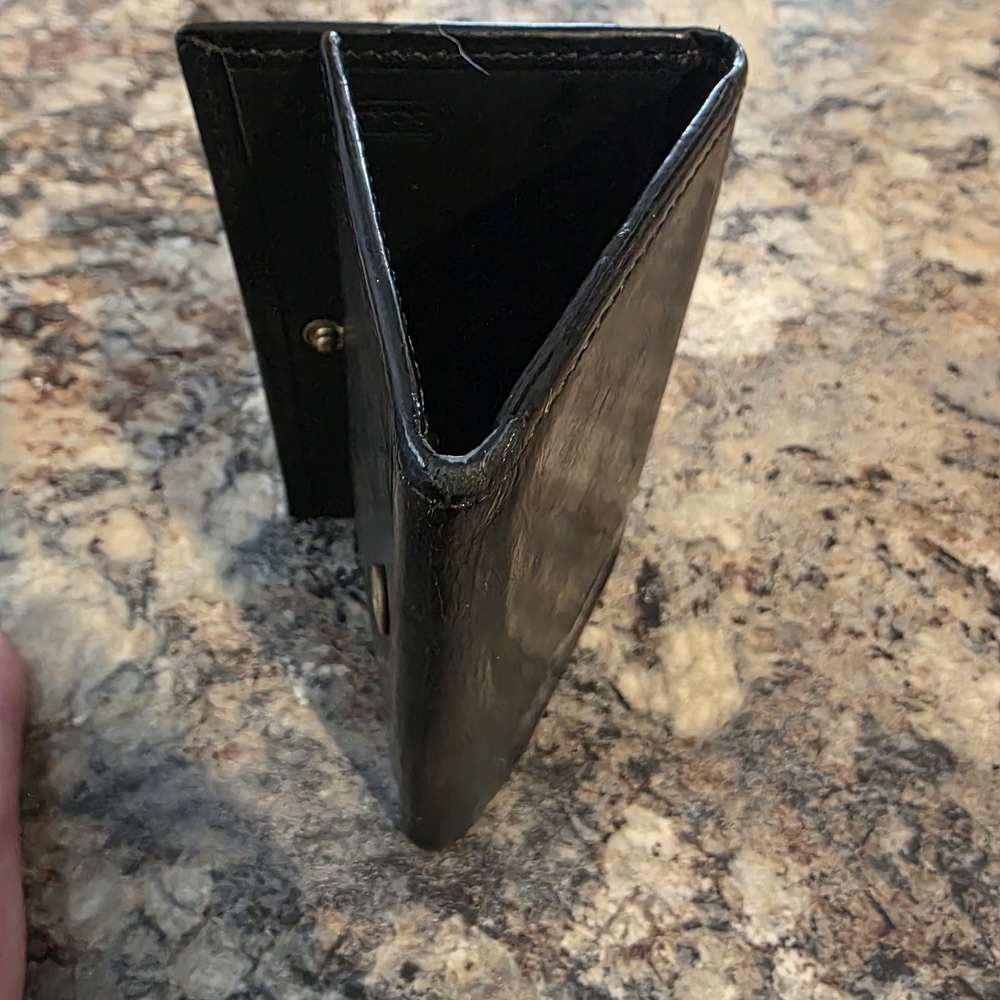 COACH Vintage Black Leather Key Case Holder - Picture 7 of 8